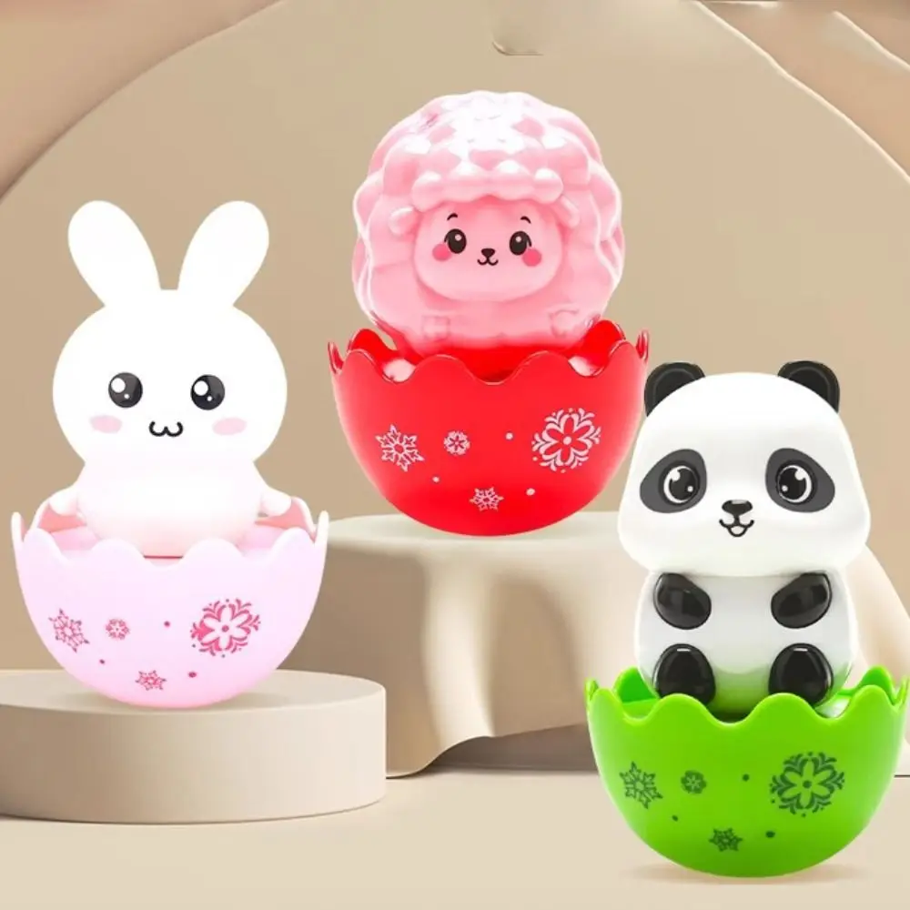 6 pezzi/set ABS piccolo pinguino bicchiere giocattolo giocattolo a dondolo decorazione del desktop piccola pecora bicchiere giocattolo mini collezione