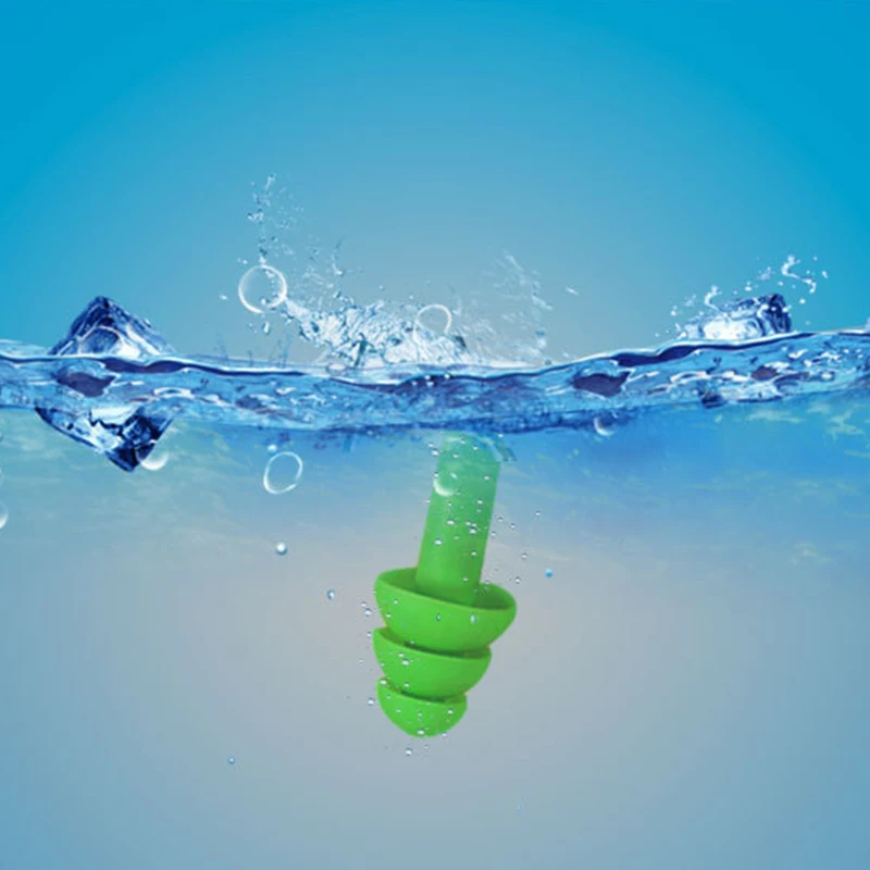 Image 6: Bouchons d'oreille en Silicone souple, isolation phonique pour dormir, natation, Protection d'oreille, étanche, Anti-bruit, réduction