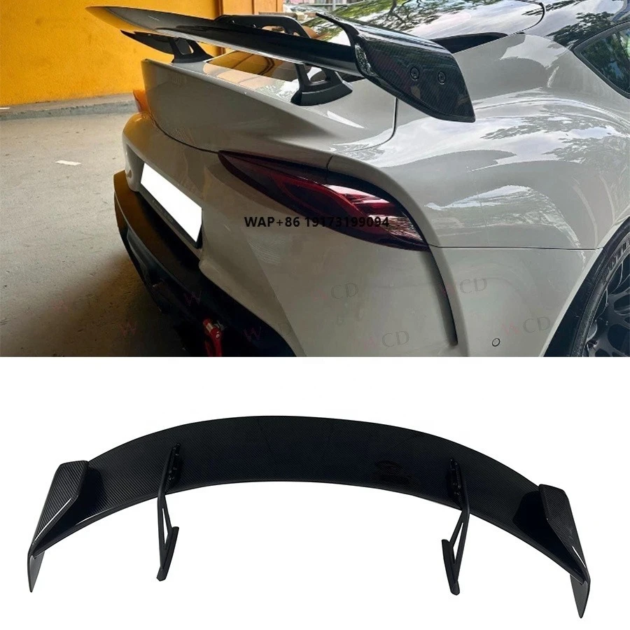

A-D Style Carbon Fiber Rear Spoiler for-Toyota Supra GR A90 A91 MK5 2019+ High Swan Neck Rear Wing Car Bodykit
