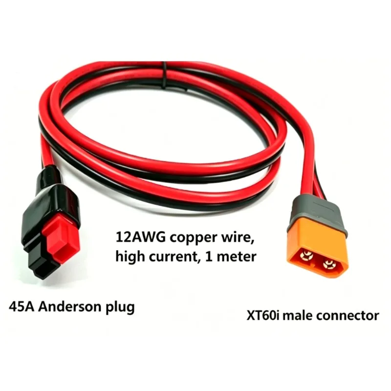 12AWG 300cm Injection Molding XT60i Extension Cable, Energy Storage Battery Charging Wire