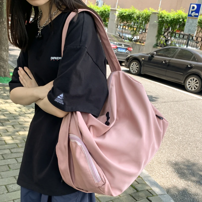 軽量多機能スポーツフィットネストラベルバッグ女性用クロスボディバッグ大容量短期旅行ショルダーバッグナイロン素材