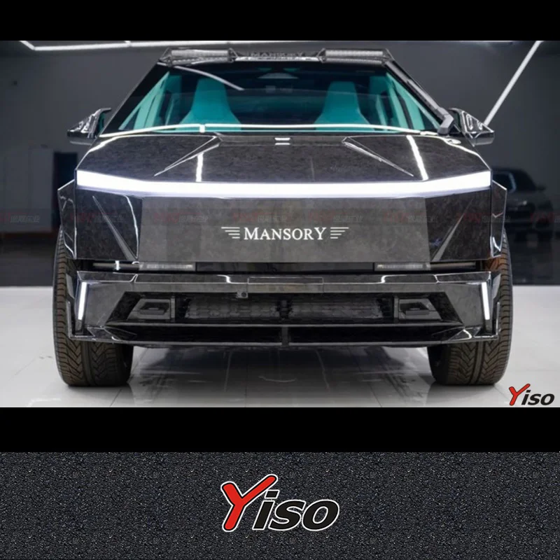 For Cybertruck MSY Carbon Fiber Body Kit Cybertruck MSY Front Lip Diffuser Spoiler Hood Wheel Arch Widebody Kit