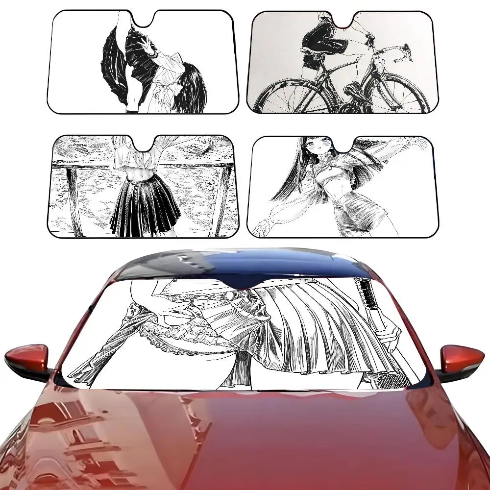 

ANIME Akebi-chan no Sailor-fuku Car SunShade Parasol Car Windshield Sun Shade UV Protection and Interior Cooler