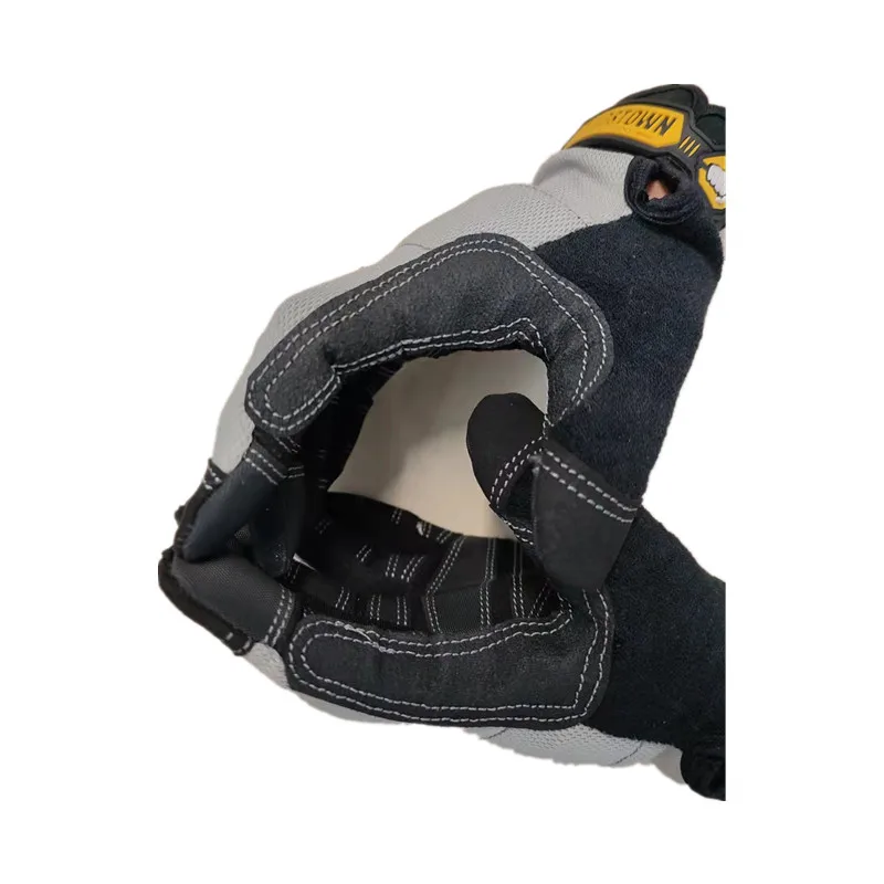 Genuine Highest Quality  Extra Durable Puncture Resistance Non-slip Working Gloves(Small/Medium/Large/X-L/XXL/XXXL,  Grey)