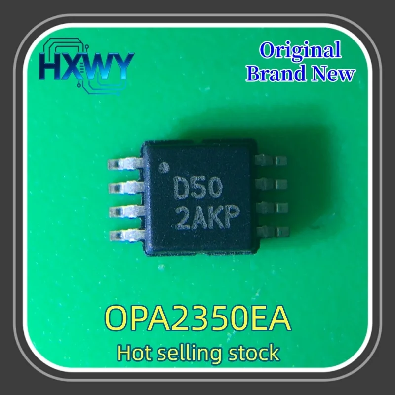 (3/30 pieces) OPA2350EA silkscreened D50 OPA2350 MSOP8 operational amplifier chip New Electronic Parts Fast Delivery