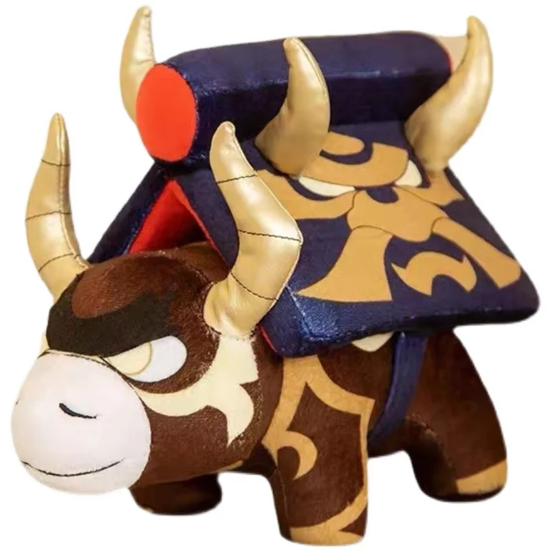 

Anime Genshin Impact Arataki Itto Cosplay Niu Doll Fighting Cow Plush Ambitus