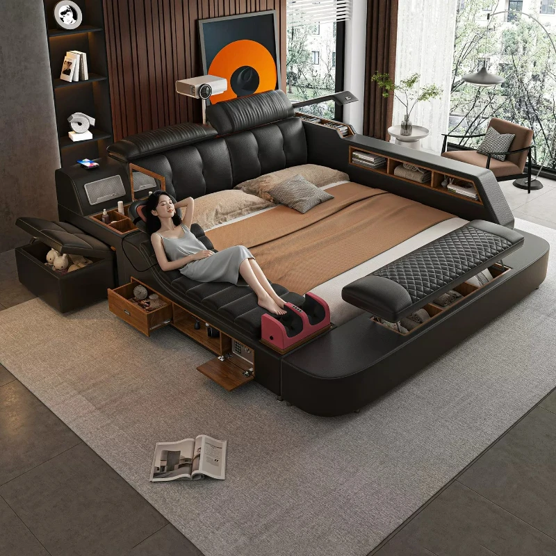 Shelving Fun Beds Modern Chairs Cabinet Luxury Beds Tatami Bookcase Muebles Para Dormitorio Bedroom Sets Full Furniture