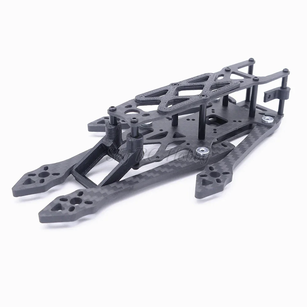 Range II LR4 3K Carbon Fiber 4 Inch 185mm Quadcopter Frame 4mm Arm Kit with 3D Printing Mounting Seat