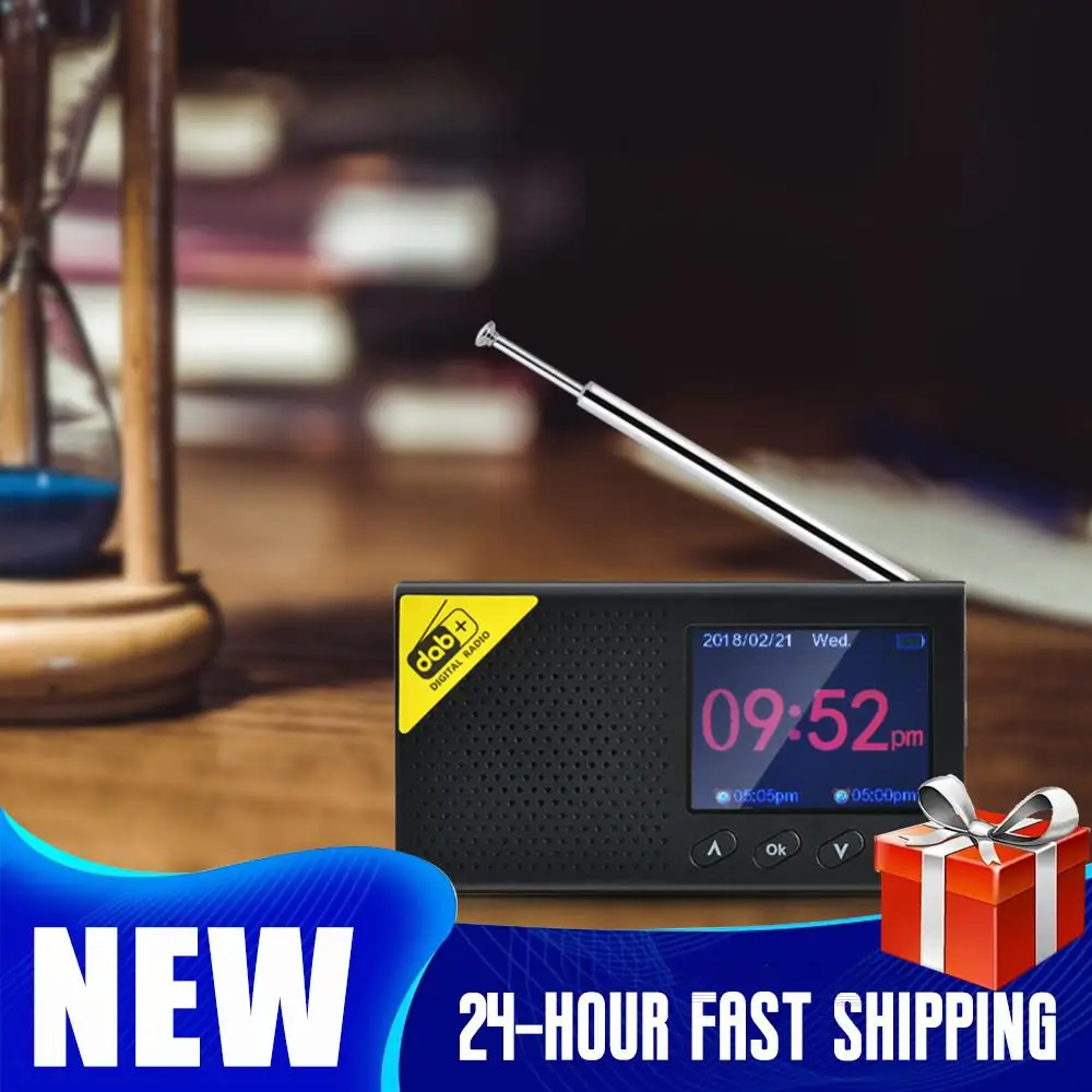 

Bluetooth Digital Radio Stereo DAB FM Audio Receiver Portable DAB FM Audio Receiver Broadcasting Player for Home Office Outdoor