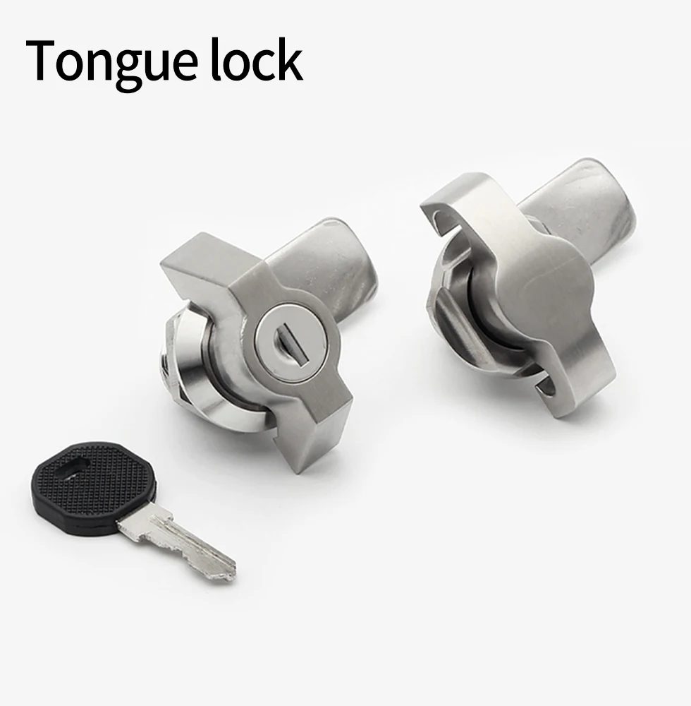 MS408-1 cabinet lock 304 stainless steel MS714-3 control cabinet lock MS748-3T handle tongue lock