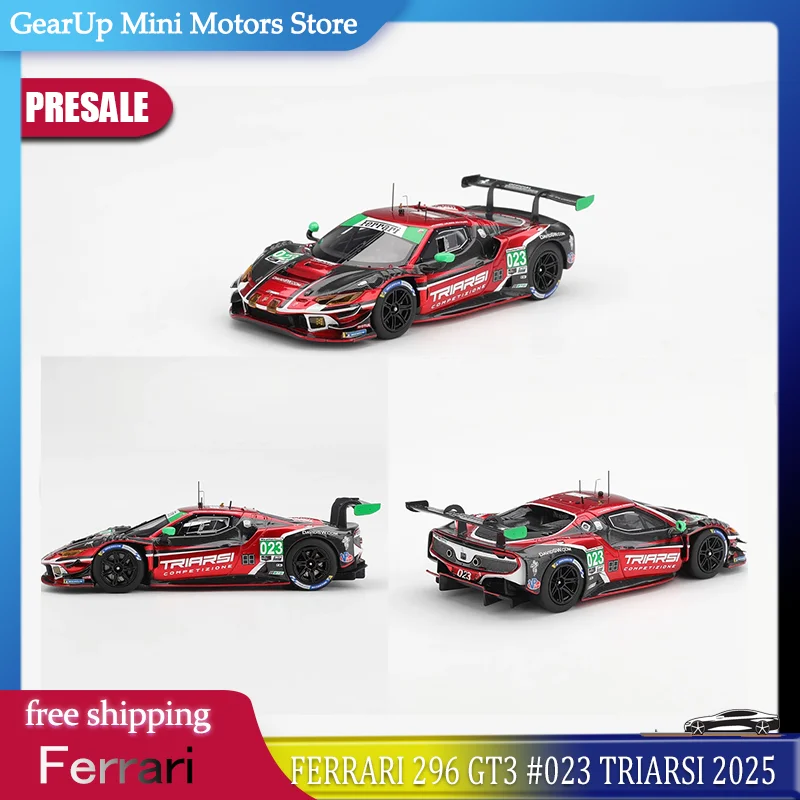 

BBR Resin Car Model Miniature Toy 1:43 Scale Ferrari 296 GT3 023 Triarsi Competizione 2025 Racing Collectible For Enthusiasts