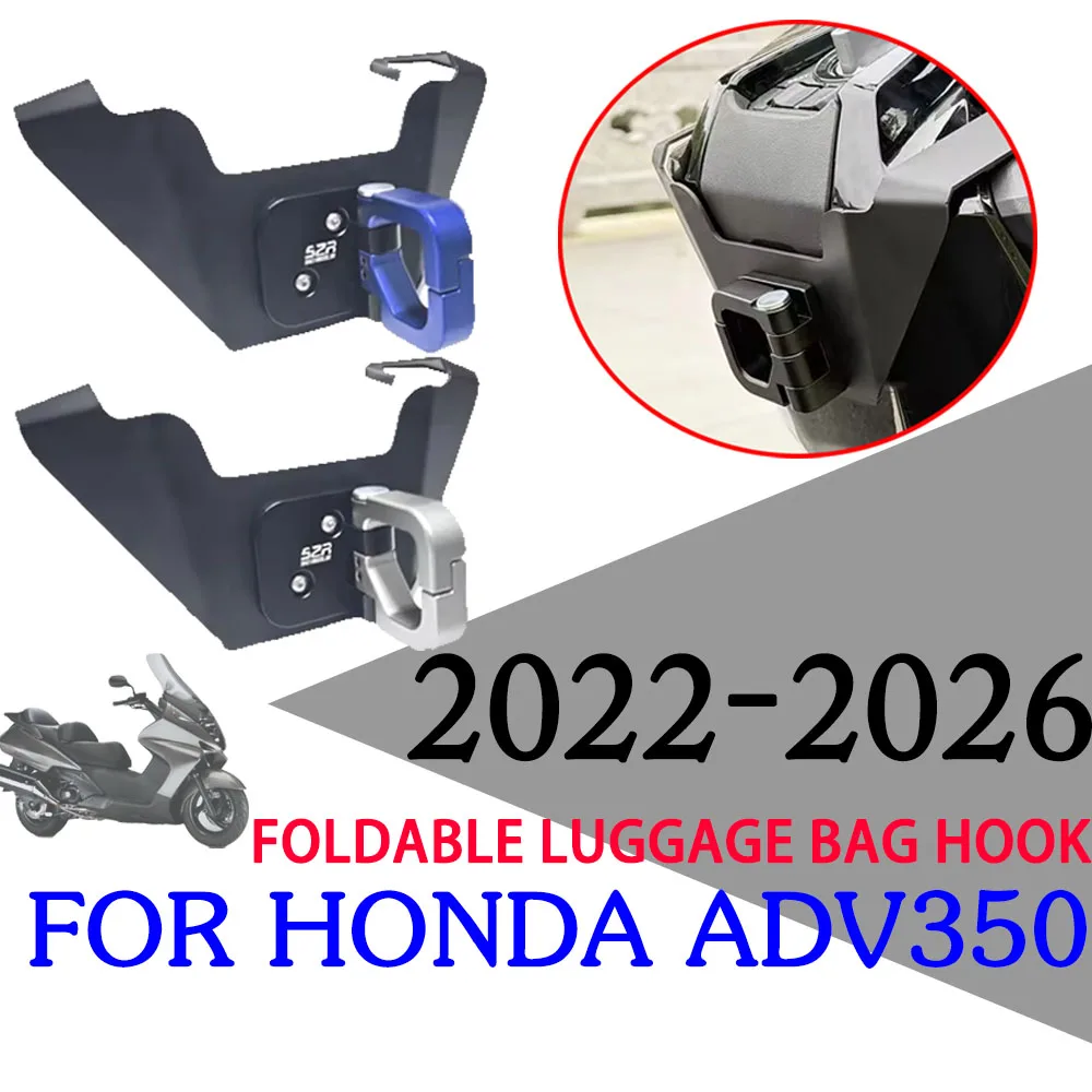 Motorcycle Accessories Helmet Hook Hanger Holder Scooter Luggage Storage Bag Hooks For Honda ADV350 ADV 350 ADV 3 50 2022 - 2026