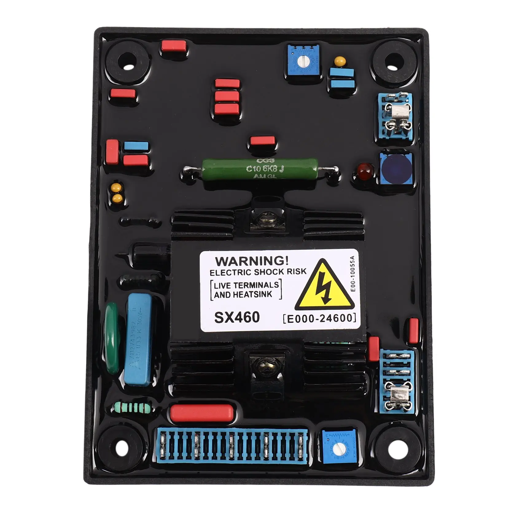 ABUOAVR SX460-A SX 460-A 460 with Red Capacitor Soft Glue Better Quality Accessories Automatic Voltage Regulator for Generator