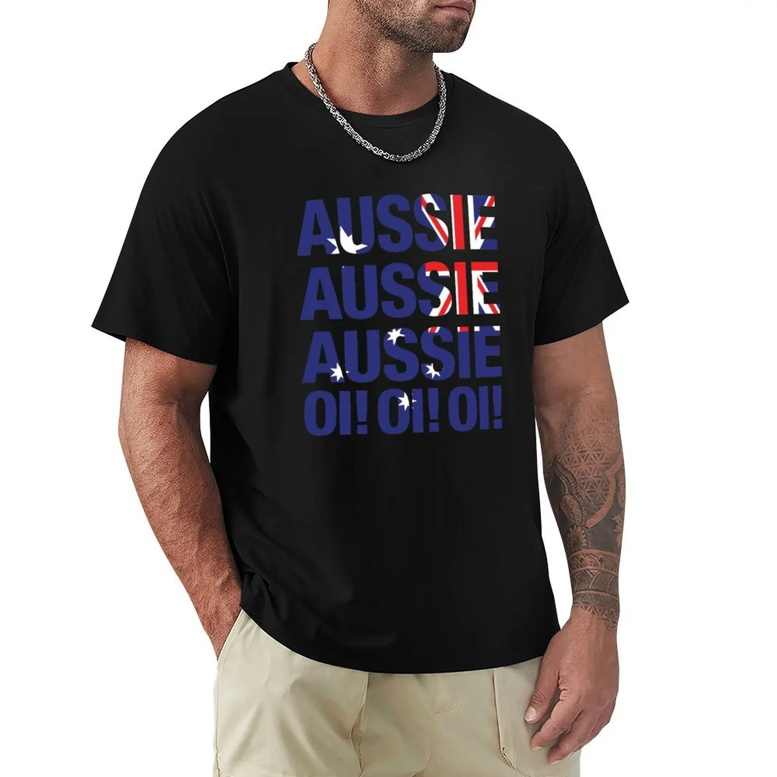 Aussie Aussie Aussie Oi! Oi! Oi! T-Shirt Summer Casual Loose T-Shirt
