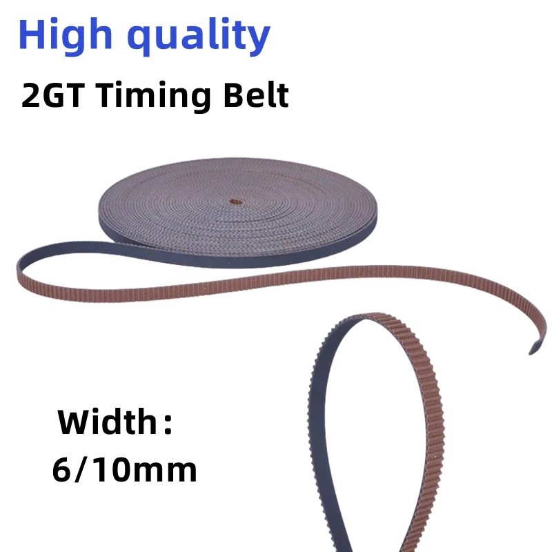 

High quality 3D Printer 2GT Dust Proof Gear Synchronous Belt GT2 Width 6/10MM Timing Belt Wear Resistant for BLV mgn Cube ender3