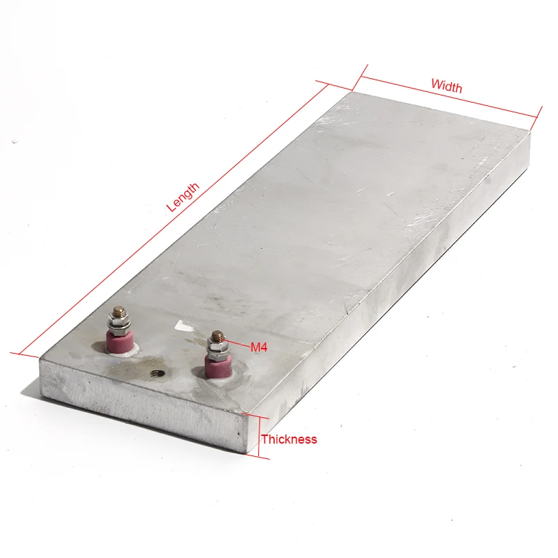 1800W Cast Aluminum Heater Heating Plate 20mm Thickness 300mm Length 200mm Width Solid Pressure Resistant