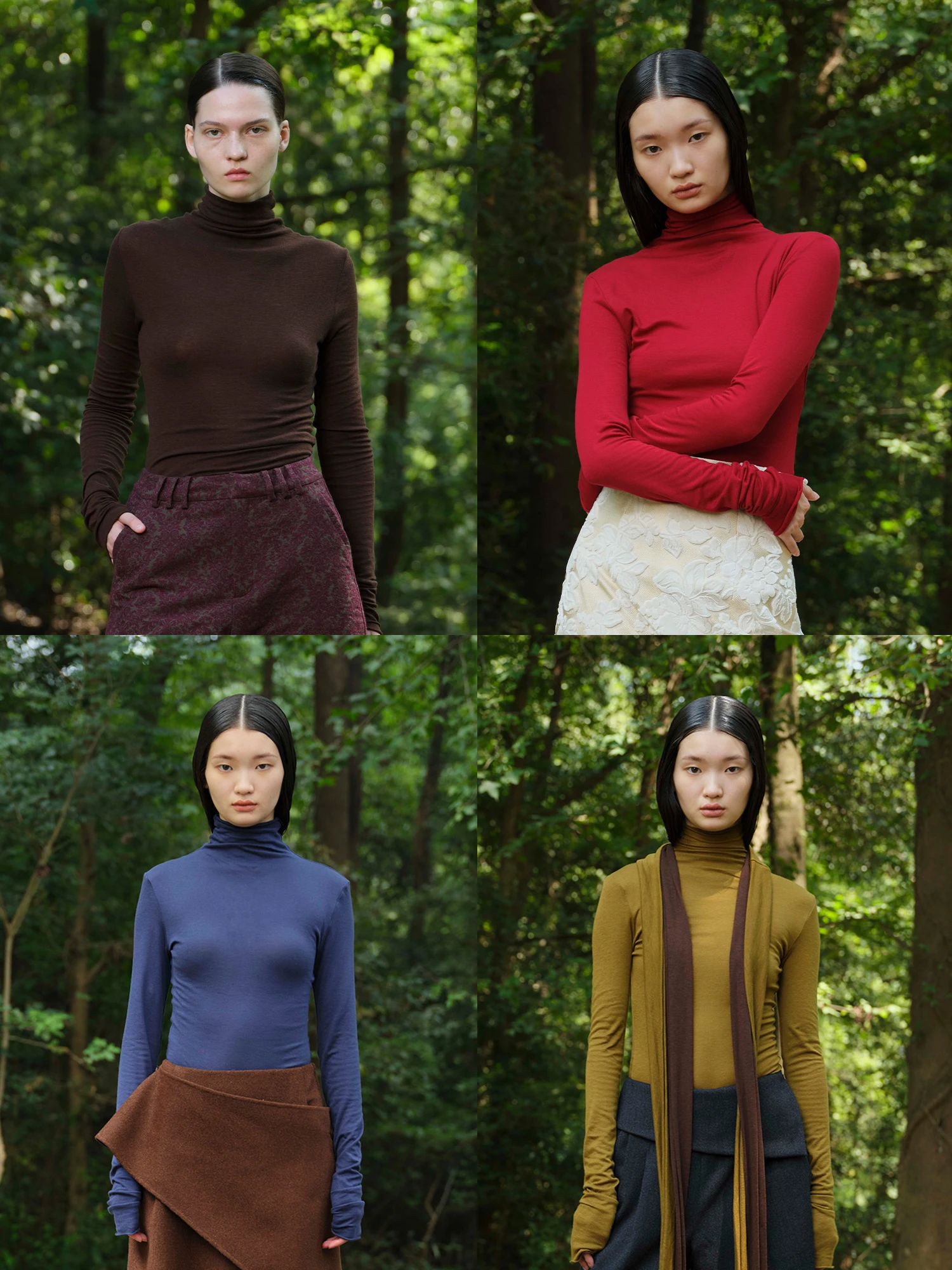 

PBlueDot Женская Long Sve Merino Wool Base irt f High Ne Удобная для кожи моющаяся на осень и зиму