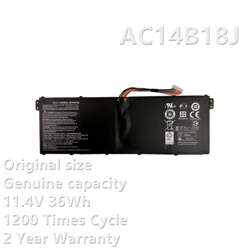 CSBD Battery AC14B18J AC14B13J For Acer V3-111P CB3-531 ES1-511 ES1-512 MS2394 EX2519 N15W4 AspireE11 ES1-311 3220mAh