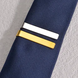 Fashion Stainless Steel Punk Tie Clip for Men Blank Bar Metal Necktie Party Business Wedding Simple Accessories Jewelry Gift