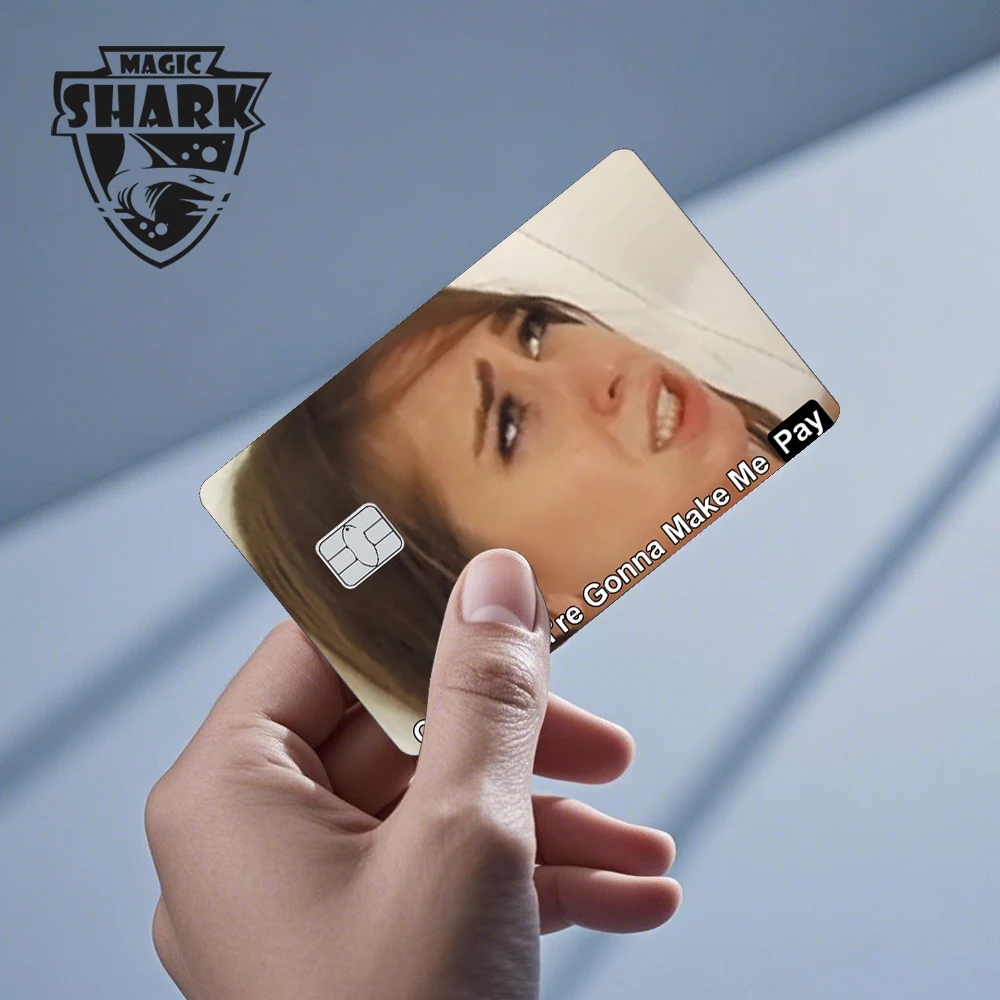 100 % Neuankömmling Magic Shark Conch Money Bow Anime Speend or Save Meme Kreditkartenfolie Debitkarte Aufkleber Haut – Detail 11