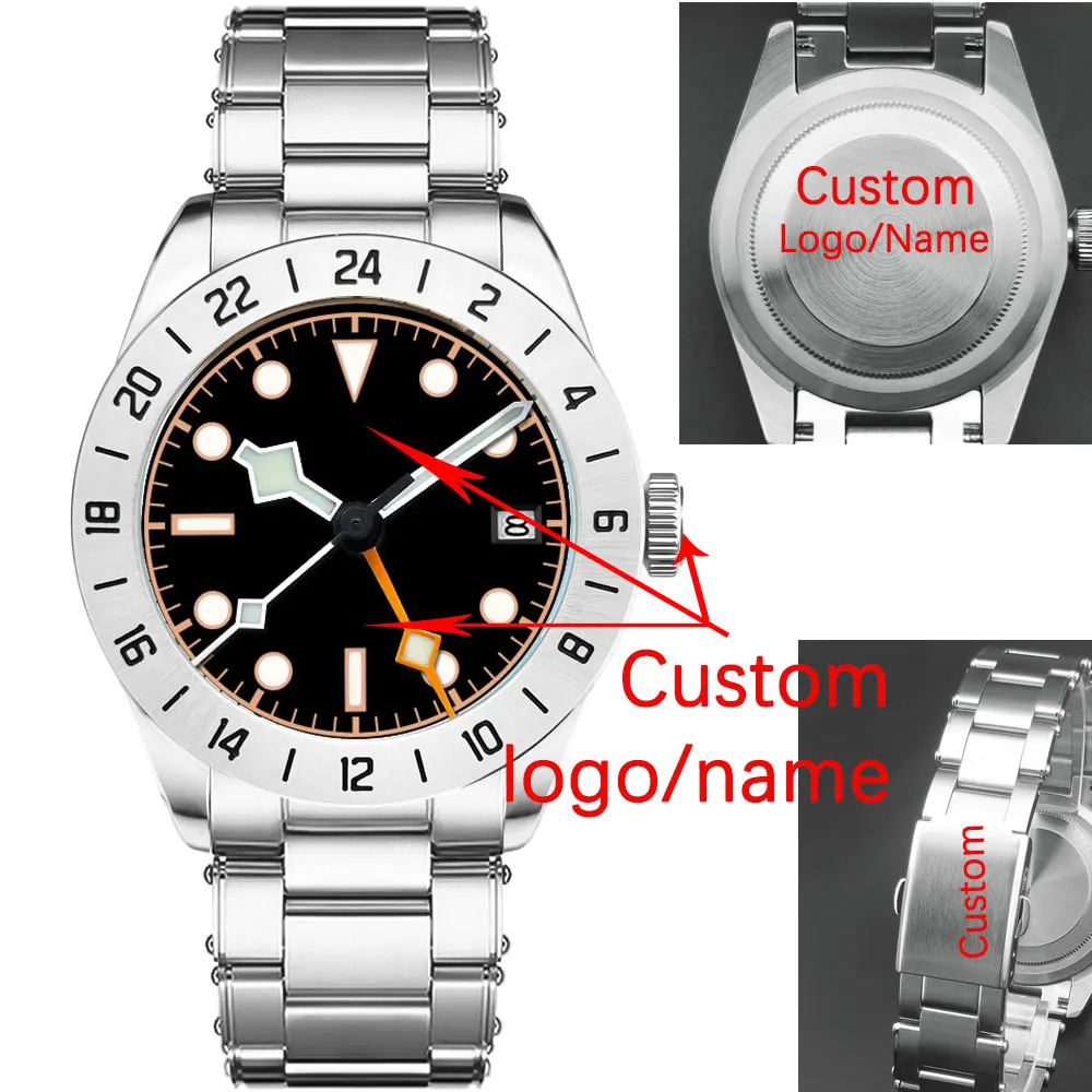 

Custom 39mm Men Watch Corgeut Dial NH34 Automatic Mechanical Skyblue white black relogio masculino Sapphire Glass wristwatch