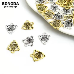 20pcs Triskel Wicca Alloy Charms Celtic Knot Amulet Triquetra Earrings Pendant Celtics Symbol Jewelry For Making DIY Crafts Gift