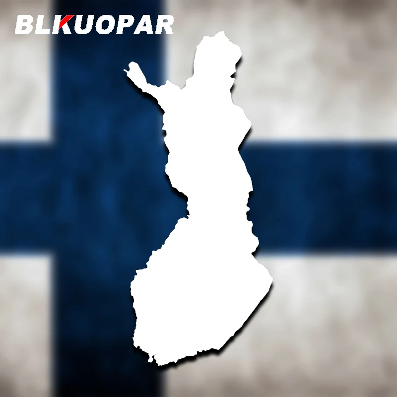 

BLKUOPAR Финляндия, национальные границы, карта, силуэт, автомобильные наклейки, графическая наклейка, солнцезащитный крем, вырезанные окна, мотоцикл, автомобильные товары