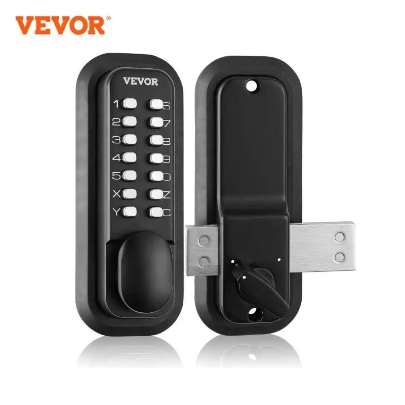 VEVOR Mechanical Keyless Entry Door Lock 14 Digit Keypad Surface-mounted Latch