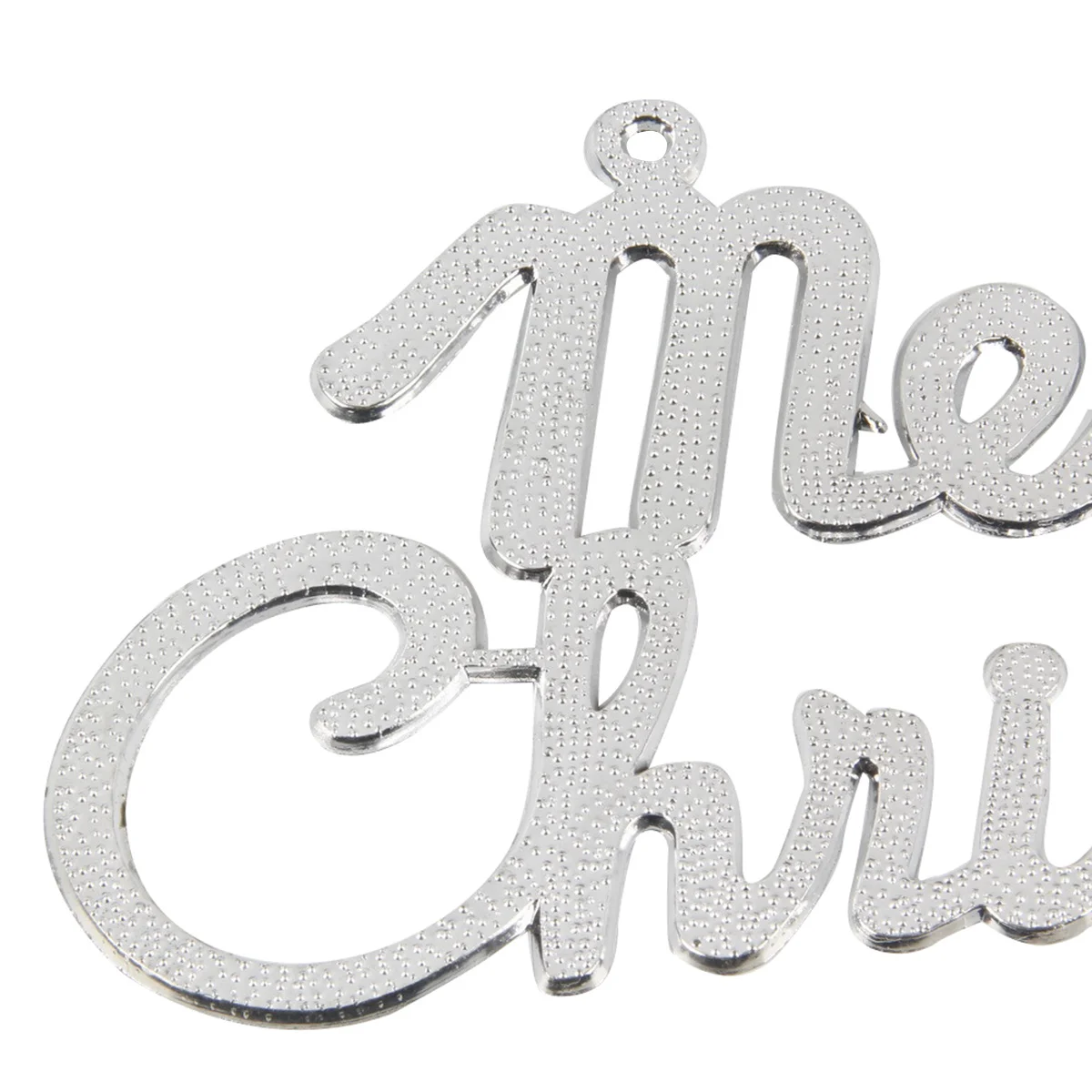 

10Pcs Christmas Letter Cards Glitter Silver Xmas Hanging Ornaments Home Party Decoration English Letter Card Christmas Cards