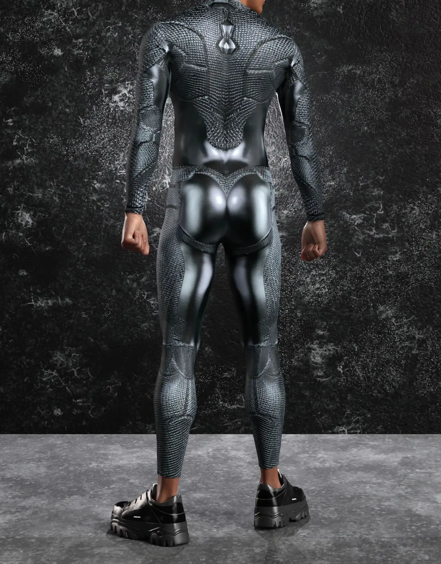 Cooler Rüstungs-Cosplay-Bodysuit Cosplay-Jumpsuit Steampunk-Punk-Kostüm Halloween-Party-Show-Auftritt Herren Zentai-Anzug 2026 – Detail 26