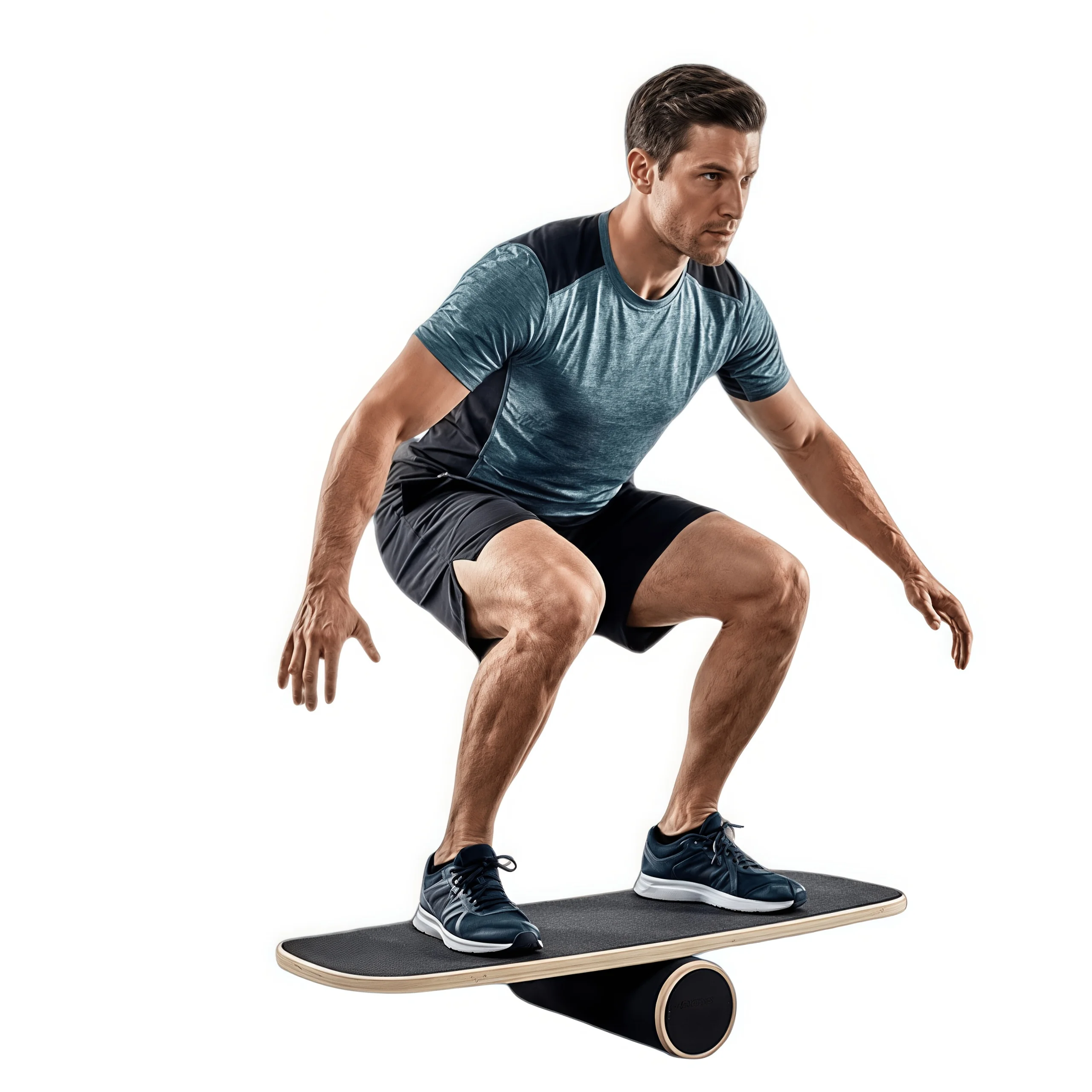 

Balance Board Exercise Trainer, Surf Training Board, Improves Core Strength and Balance Control. Colorful Non-slip Surface,