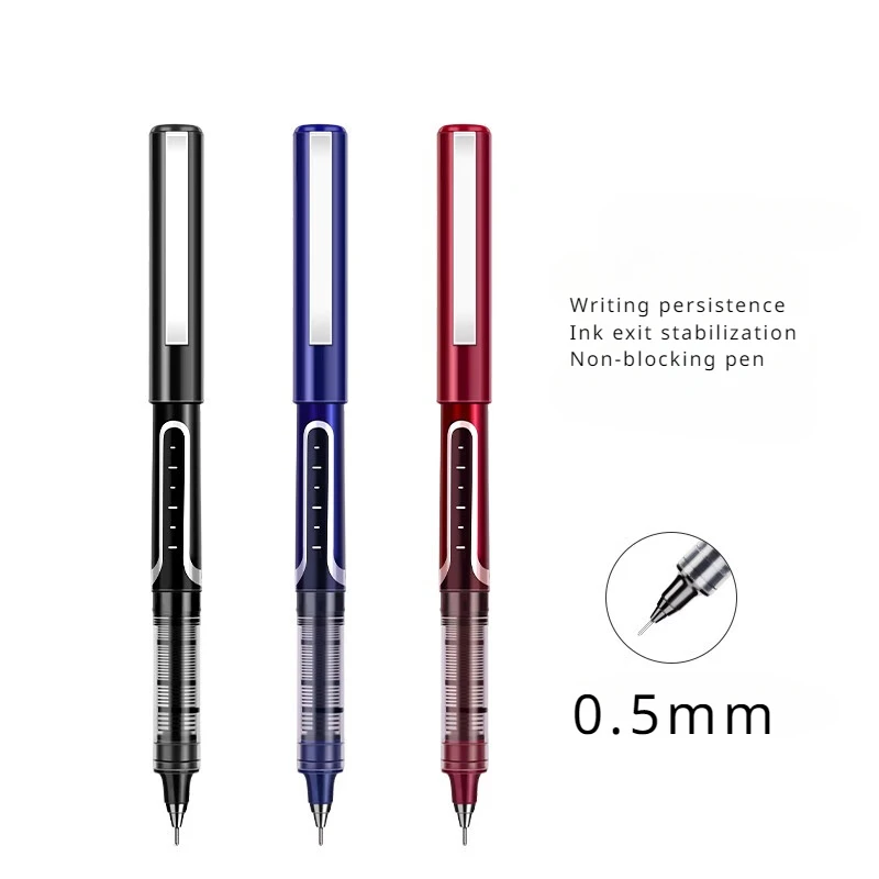 Deli Direct-fill PEN 0.5mm ปากกาเจลแบบหลอดเข็มเต็มปากกาลายเซ็นเหมาะสำหรับนักเรียนและสำนักงานรุ่น S657