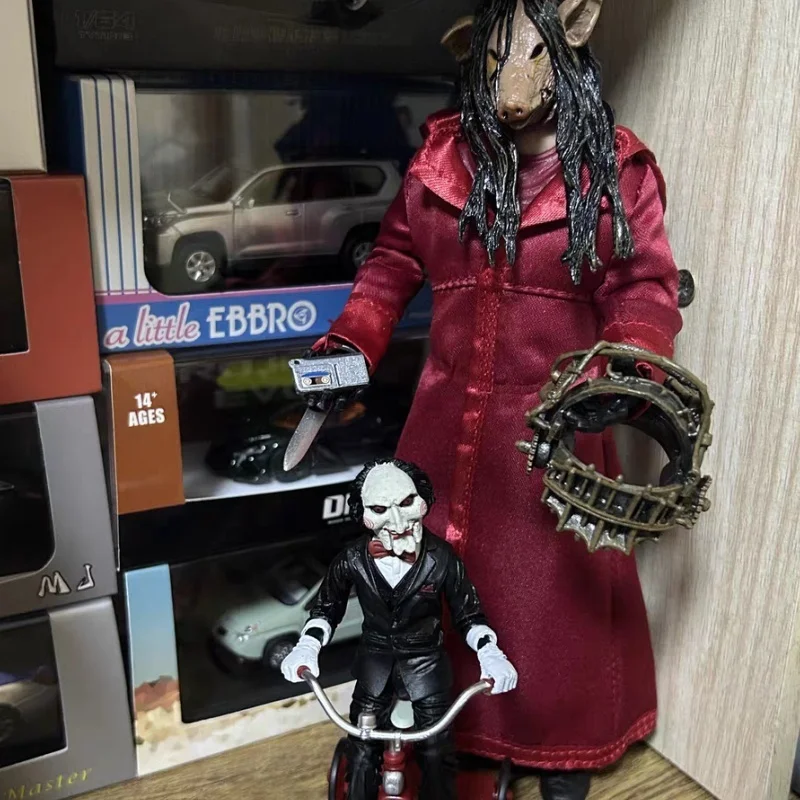 쏘 지그소 레드 로브 액션 피규어 네카 60612 피규어 애니메이션 GK 스태츄 만화 피규린 장난감 모델 장식품 할로윈 장난감 어린이용