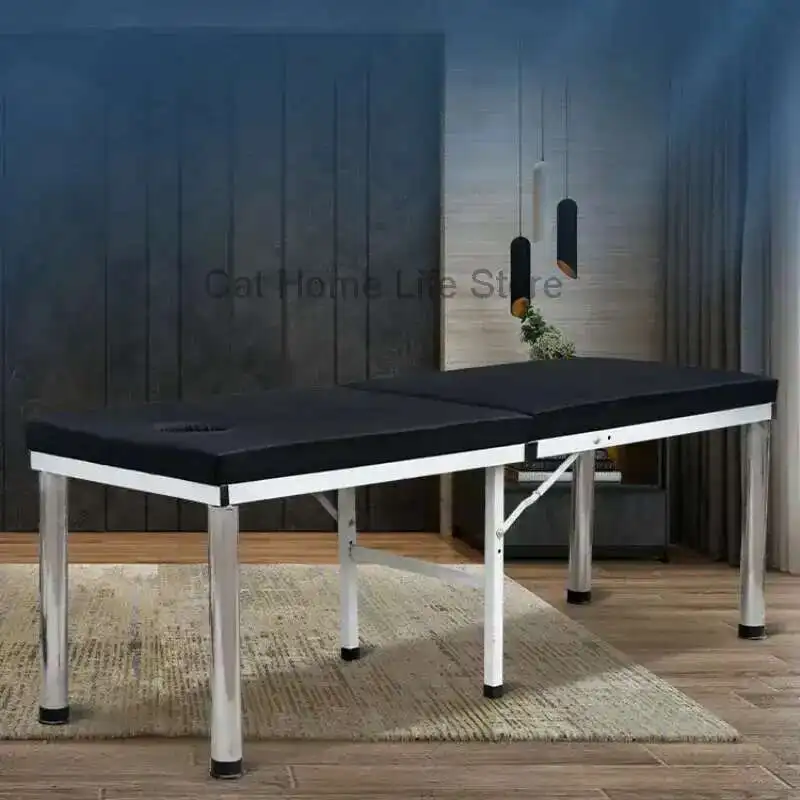 Massage Lounger Professional Chiropractic Bed Aesthetic Stretchers Thai Physiotherapy Folding Table Beauty Salon Equipment Beds
