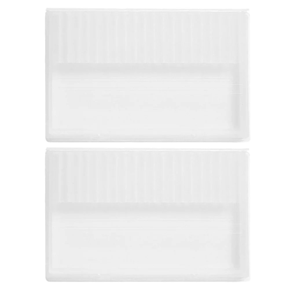 

2Pcs Manicure Drill Bit Organizer Rack with Protective Cover Lightweight Travel-Friendly Storage Solution for Nail Art Tools