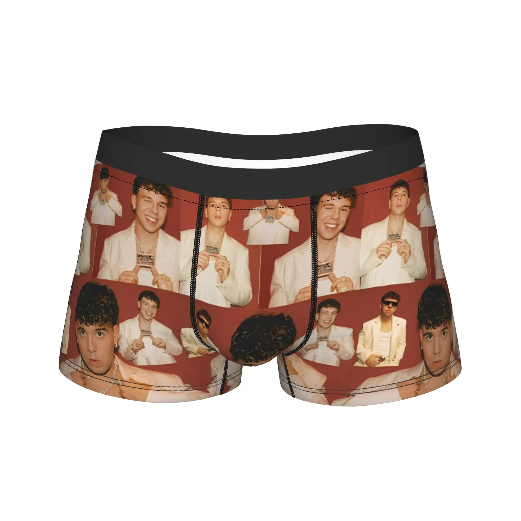 

Рэпер Quevedo, нижнее белье испанской певицы, мужские трусы с принтом, сексуальные мягкие боксеры, шорты-боксеры высокого качества, большие размеры 2XL