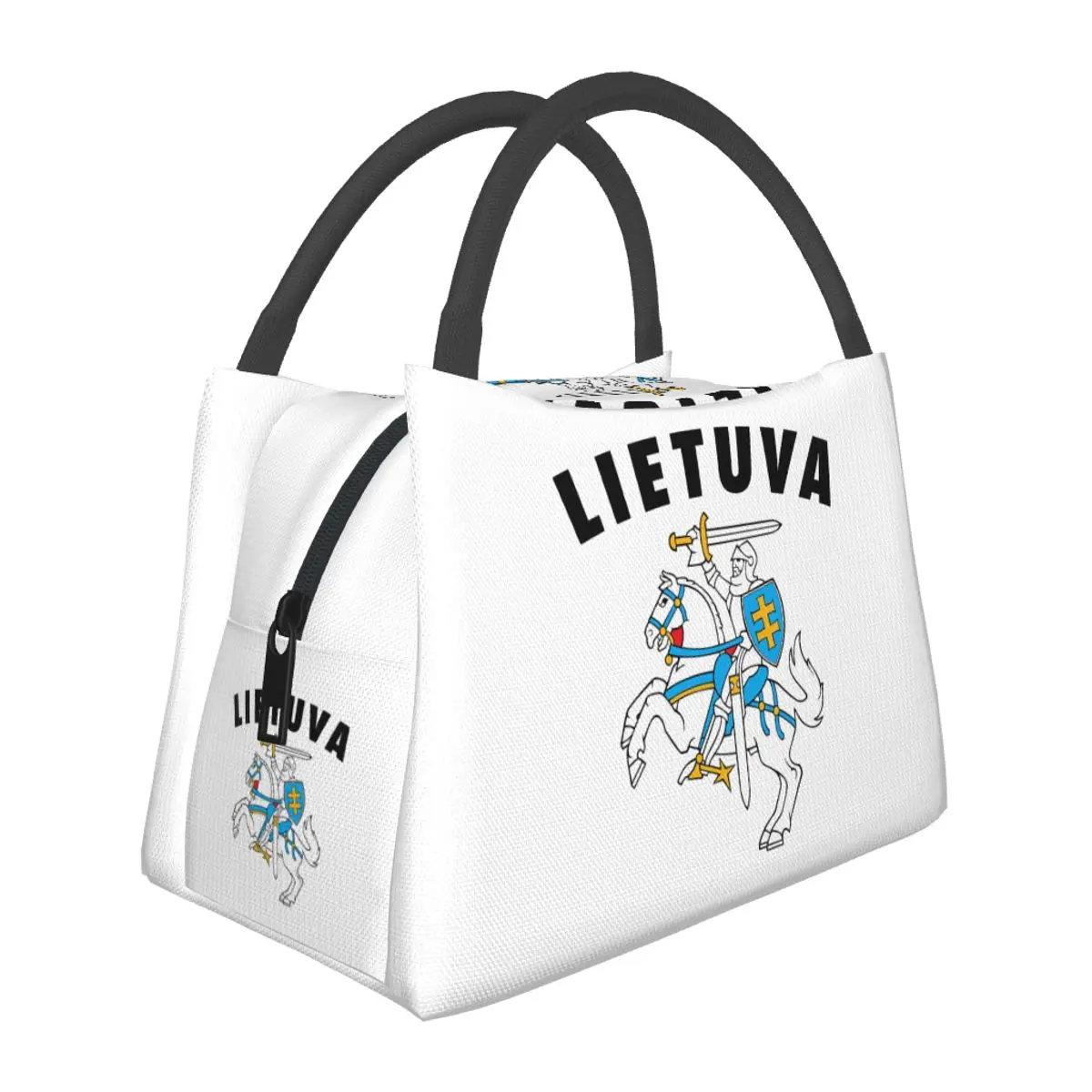 

Lietuva Lithuania Coat Of Arms Insulated Lunch Bag for Women Picnic Storage Food Boxes Container Cooler Thermal Lunch Box Tote