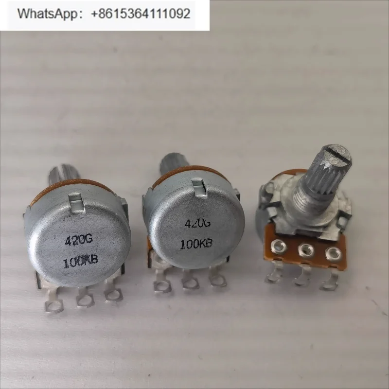 

Japan, single potentiometer type 16 B100K '15 flower shaft hole foot 10PCS