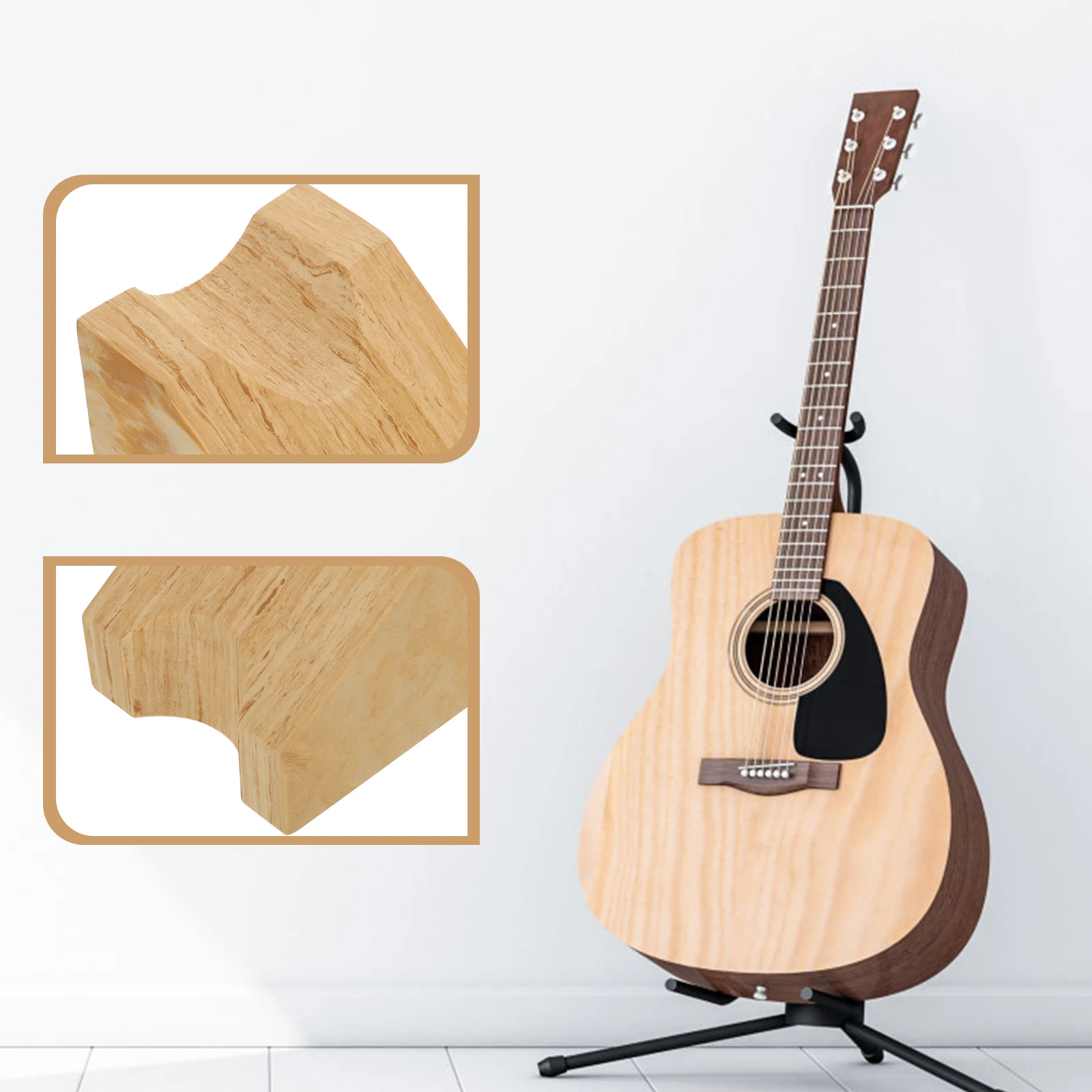 

Wooden Rest Support Stand Guitar Pillow Bass Neck Rest String Instrument Repair Stand Guitar Neck Support Accessory Durable