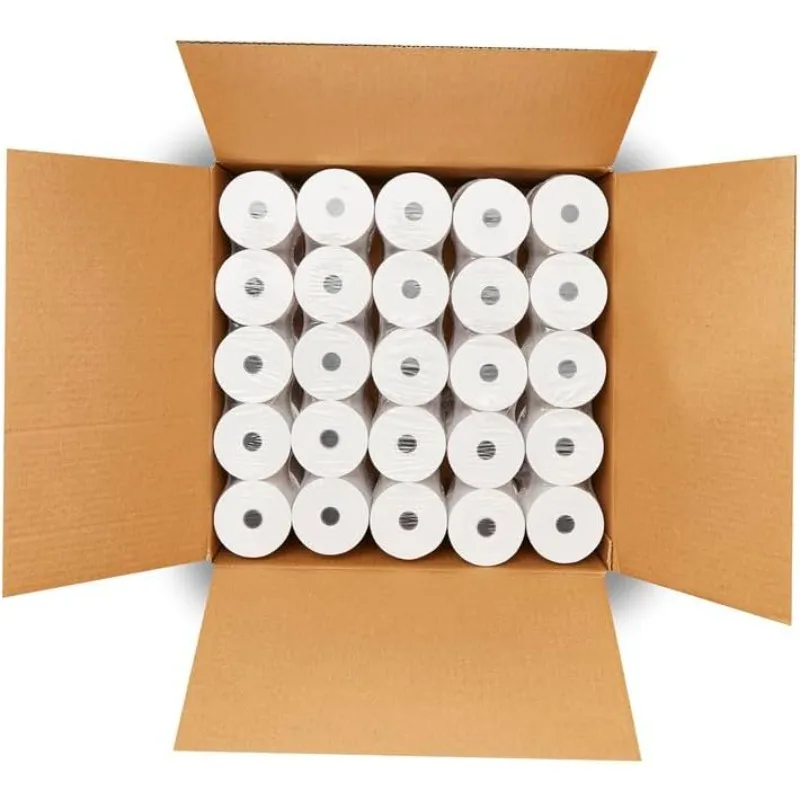 (50 Rolls) 3 1/8 x 230 Thermal Paper Receipt Rolls (55 GSM - Honeycomb Core) Fits All POS Cash Registers Printers image 6
