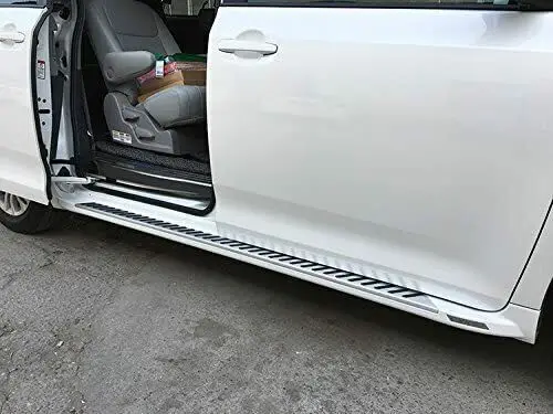 2 Stück passend für Sienna 2016-2018 festes Trittbrett Seitens tufe Nerf Bar Aluminium Autozubehör Auto (mit Halterungen)