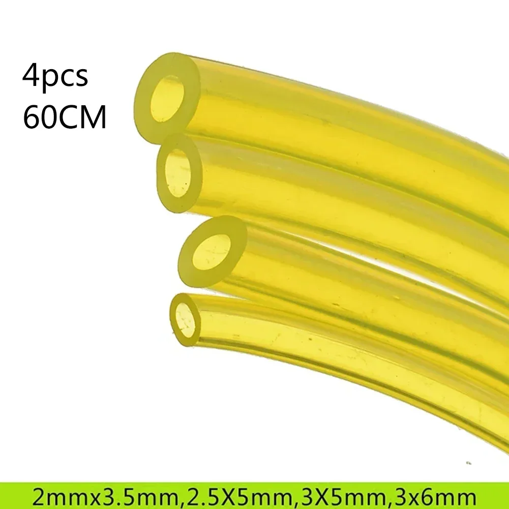 4pcs/set Fuel Gas Hose String Tube Petrol Pipe For Trimmer Chainsaw Blower Hoses 2*3.5/3*6/3*5/2.5*5 Mm Replacement Fuel Pipes