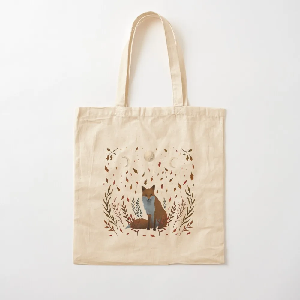 Autumn Fox Tote Bag women bag shopping cart bags canvas tote bag