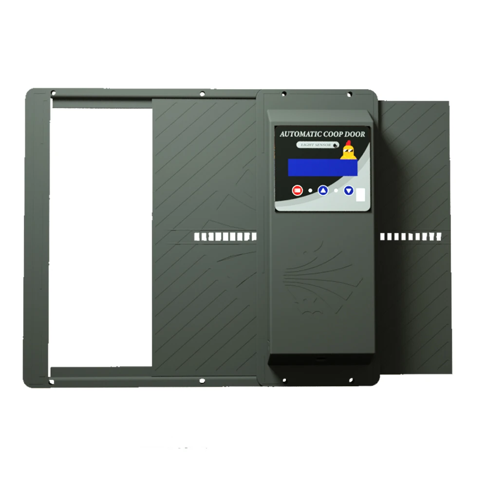 

New Horizontal Chicken House Door Timer Solar Light Sense Intelligent Automatic Door