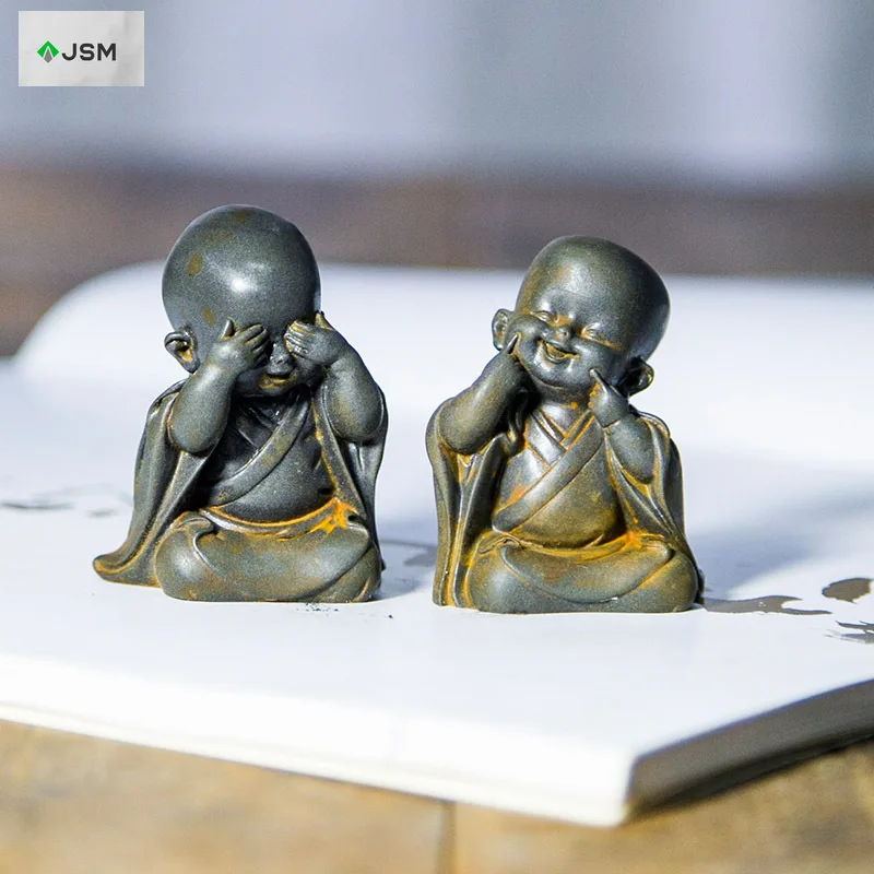 Little Monk Amitabha Buddha Desktop Character Small Ornaments Tea Pet Handicraft Decor