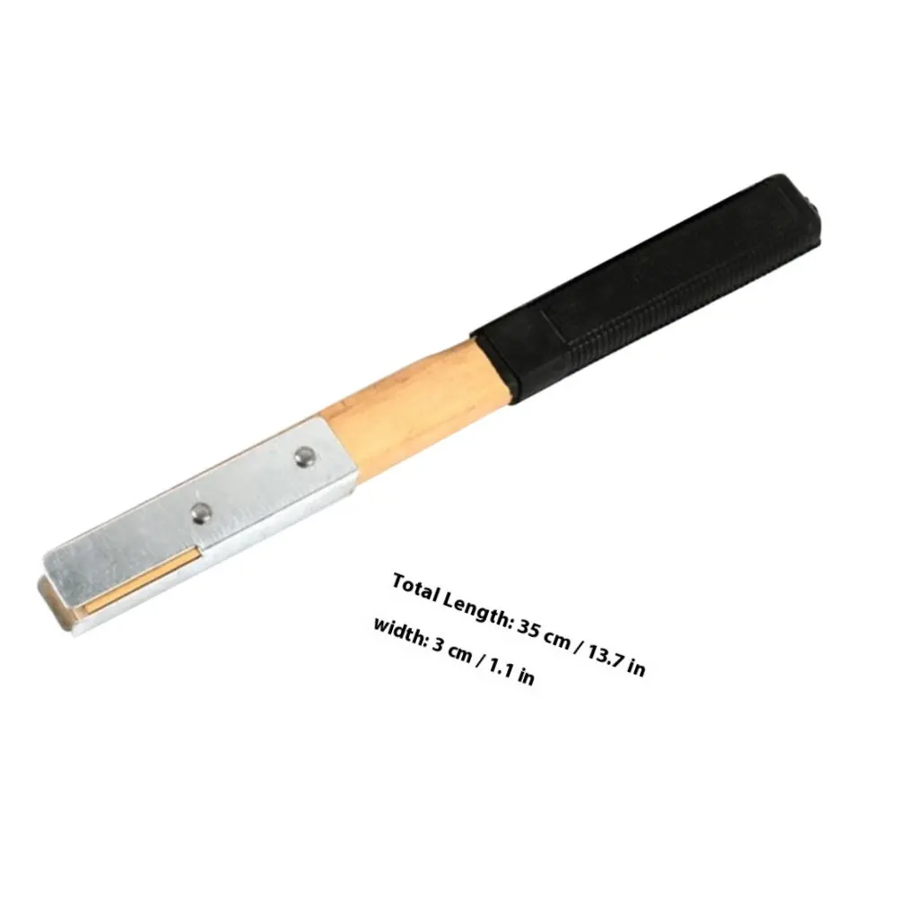 Wooden Hammer Handle Replacement with Iron Plate Reinforcement Comfort Grip Shock Absorbing Ergonomic Design for Claw Hammer