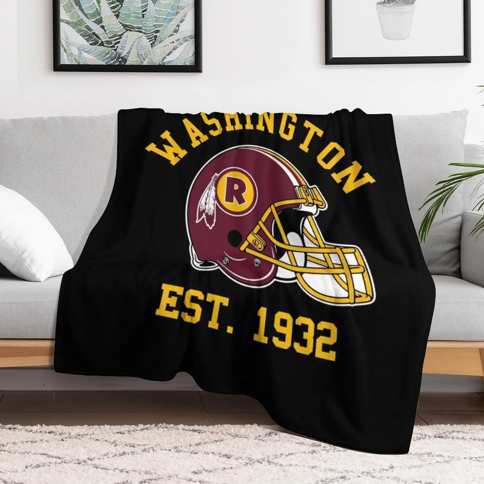 Washington Football Throw Blanket Summer Beddings Furrys Large Blankets