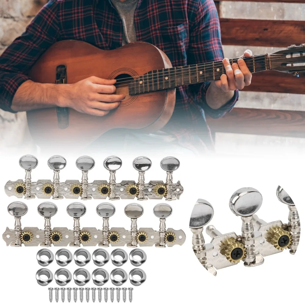12-String Guitar​ Guitar Tuning Pegs​ Tuning Key Replacement​ ​Locking String Tuners ​12-String Tuning Pegs​