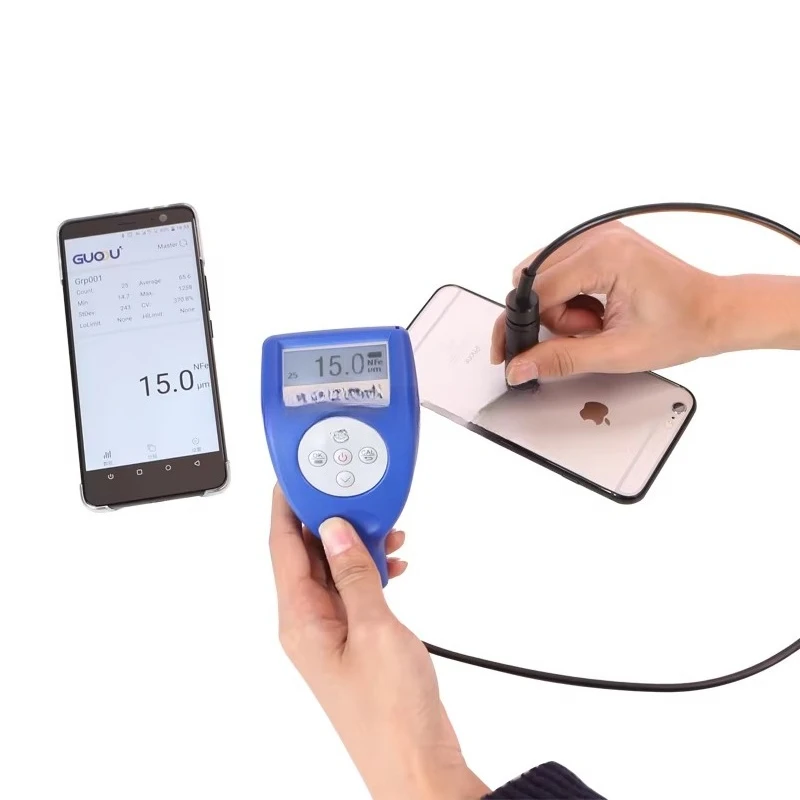 0-1500um/0.1um Digital Coating Thickness Gauge Back Light Paint Thickness Tester Film