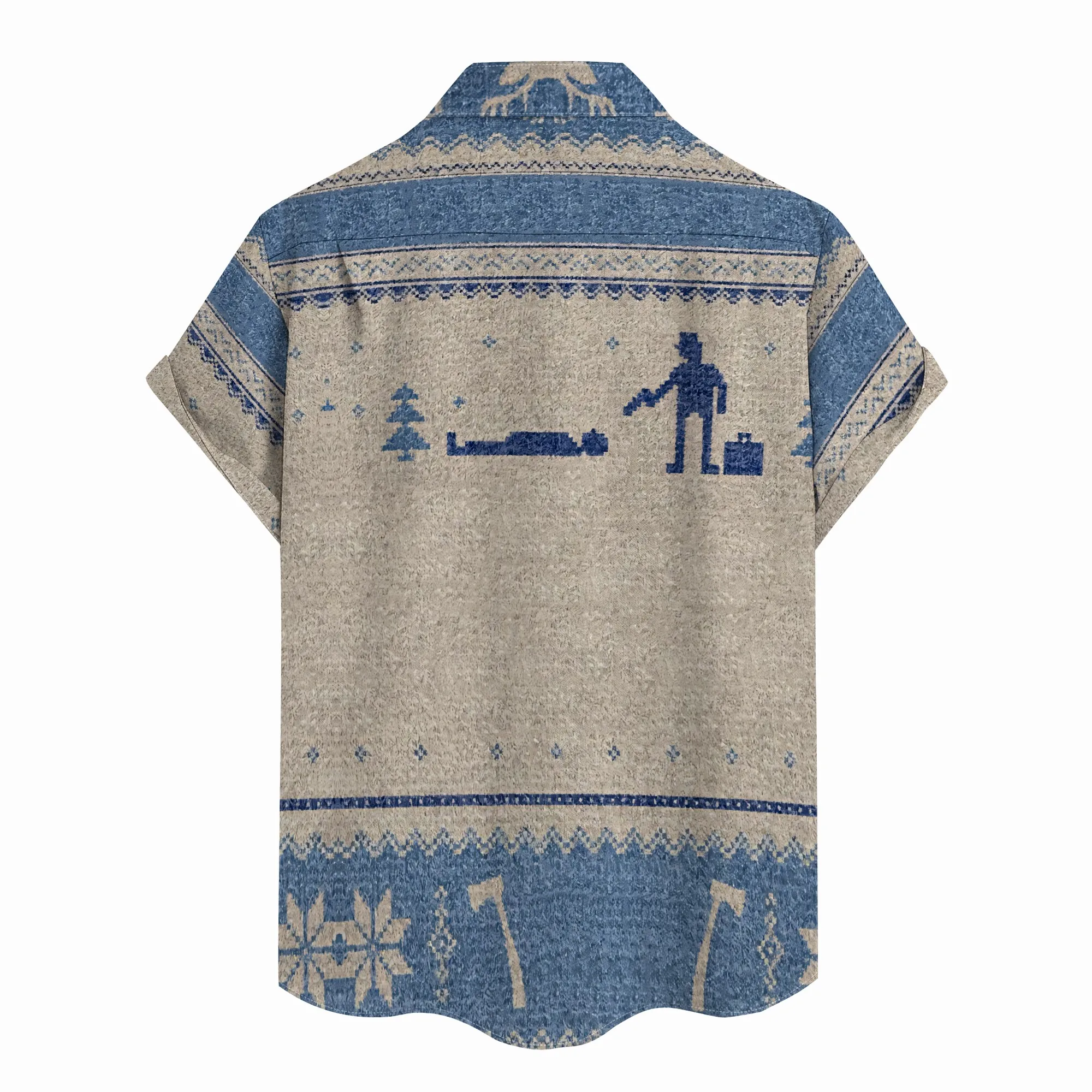 YEAE Men's Blue Striped Shirt 100% Cotton Long Sleeve Formal Office Spring Classic Fit